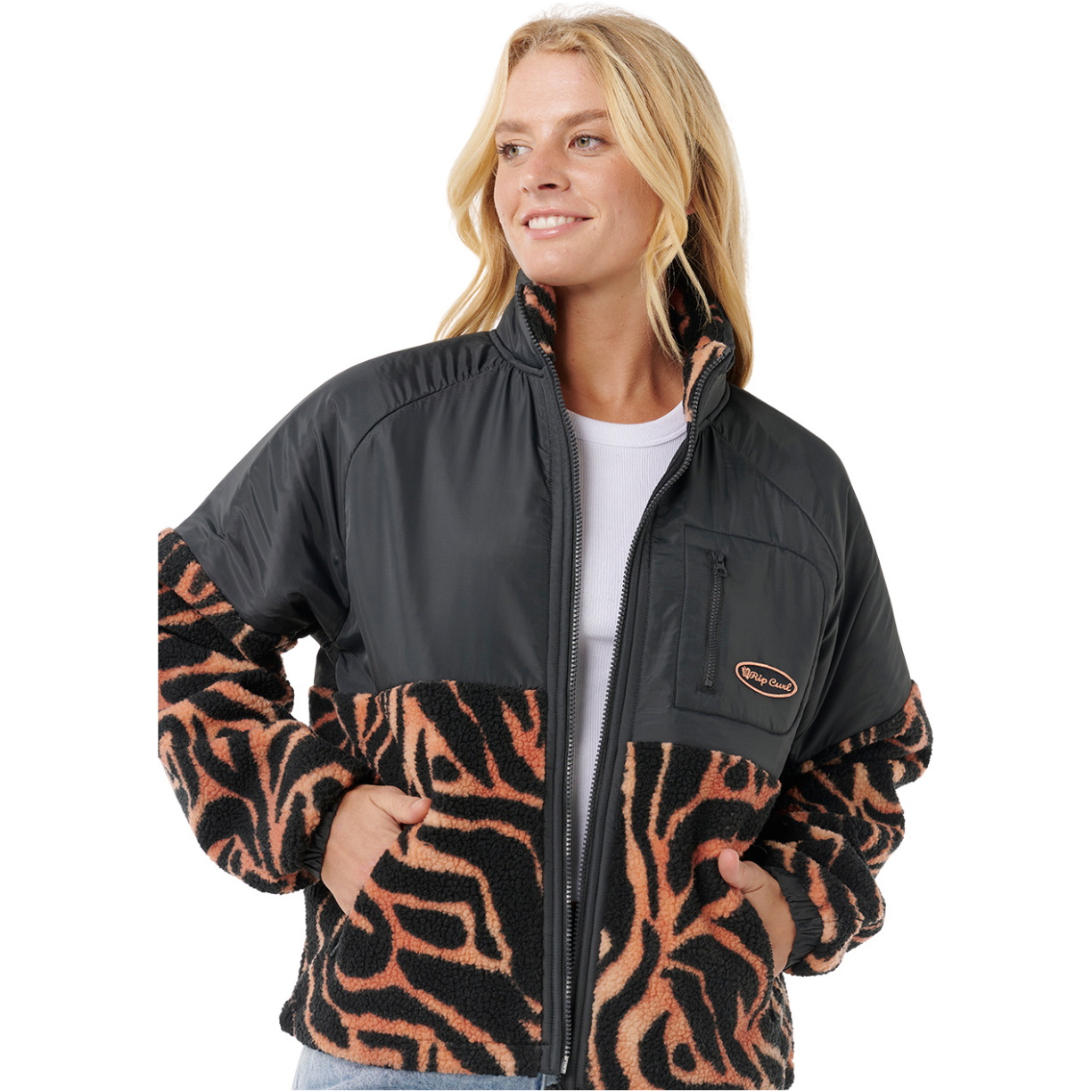 2025 Rip Curl Dame Keepsakes Anti-Series Polar Fleece 09OWFL - Black